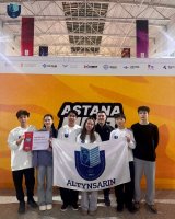 Біздің «Altynsarin Team» командасы Астана қаласында өткен “Astana FIRST & Drones Championship 2026”робототехника турниріне қатысып, 100 команда арасынан озық шығып, «Innovation Project Award Finalist»номинациясының финалисі атанды.